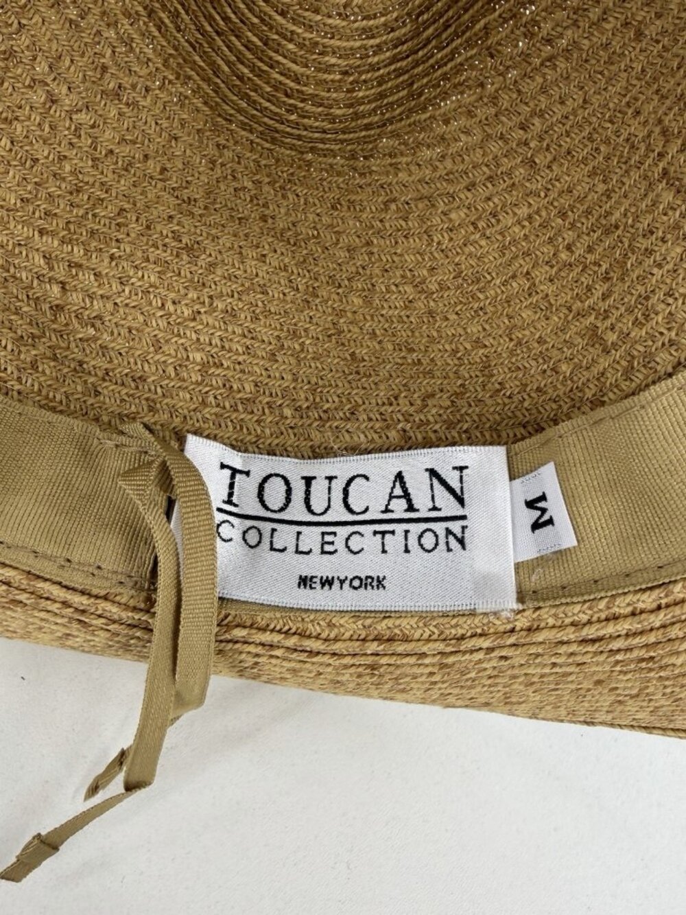 Toucan Hats Wide Sunhat Beach Hat Straw Size M Medium OS USA - Picture 6 of 6